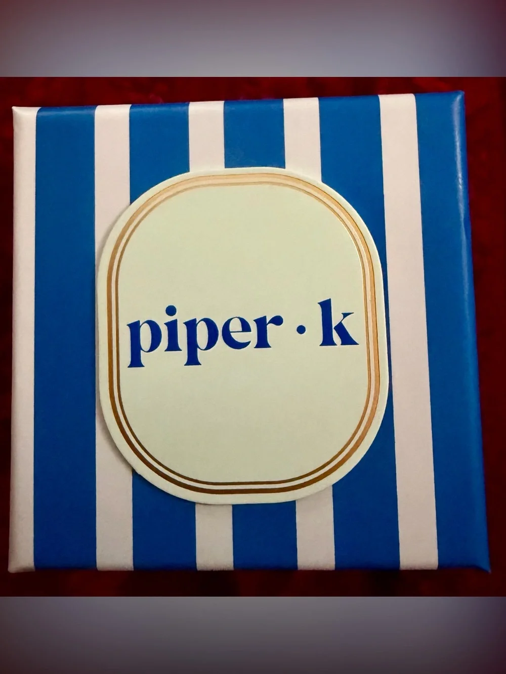 Piper K Red and Silver Soda Can Drop Earrings with Striped Straw